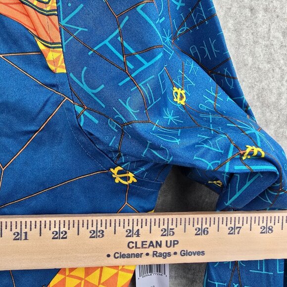 Marvel Blue & Orange Printed Zip-Up Jacket Large Made Of Polyester - Picture 11 of 11